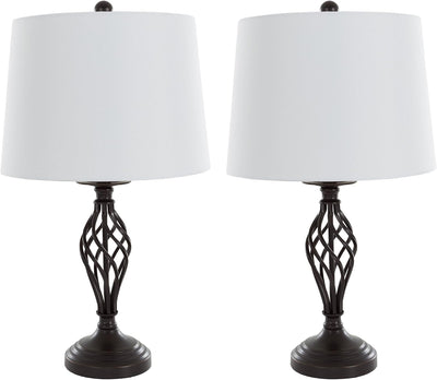 Set 3 Lámparas Mesa y Pie Acero Cepillado LED Incluido