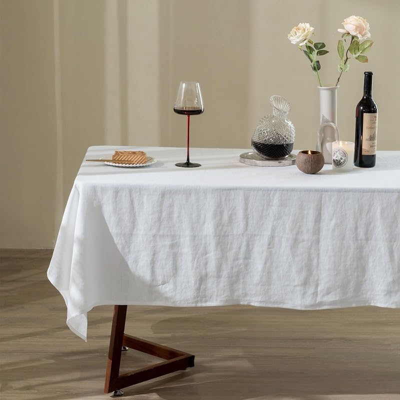Manteles lino 60x132pulg rectangulares cocina eventos