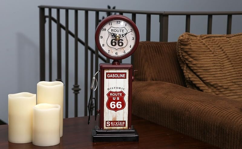 Reloj manto Route 66 cuarzo silencioso marrón/rojo 13 1/2