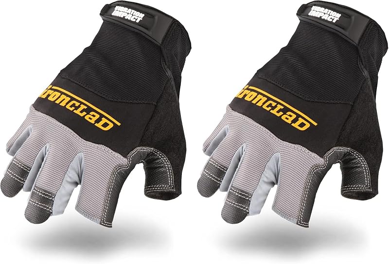 Guantes trabajo MACH 5 VIBRATION IMPACT negro gris 2uds