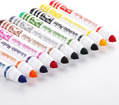Marcadores lavables para niños set 10 colores surtidos