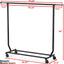 Perchero ropa grado comercial color negro 50.25-75.25"