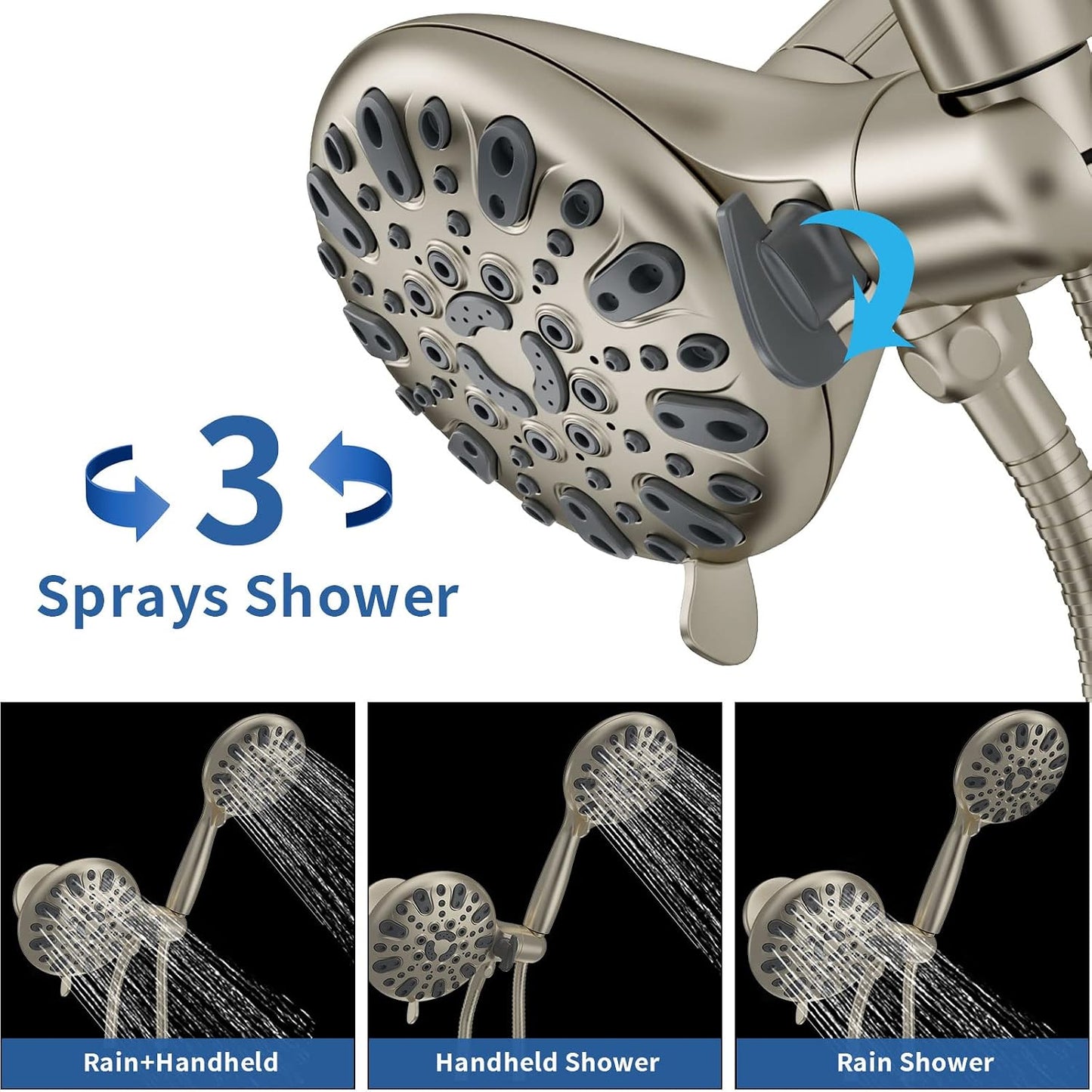 Set llave ducha bañera con spray