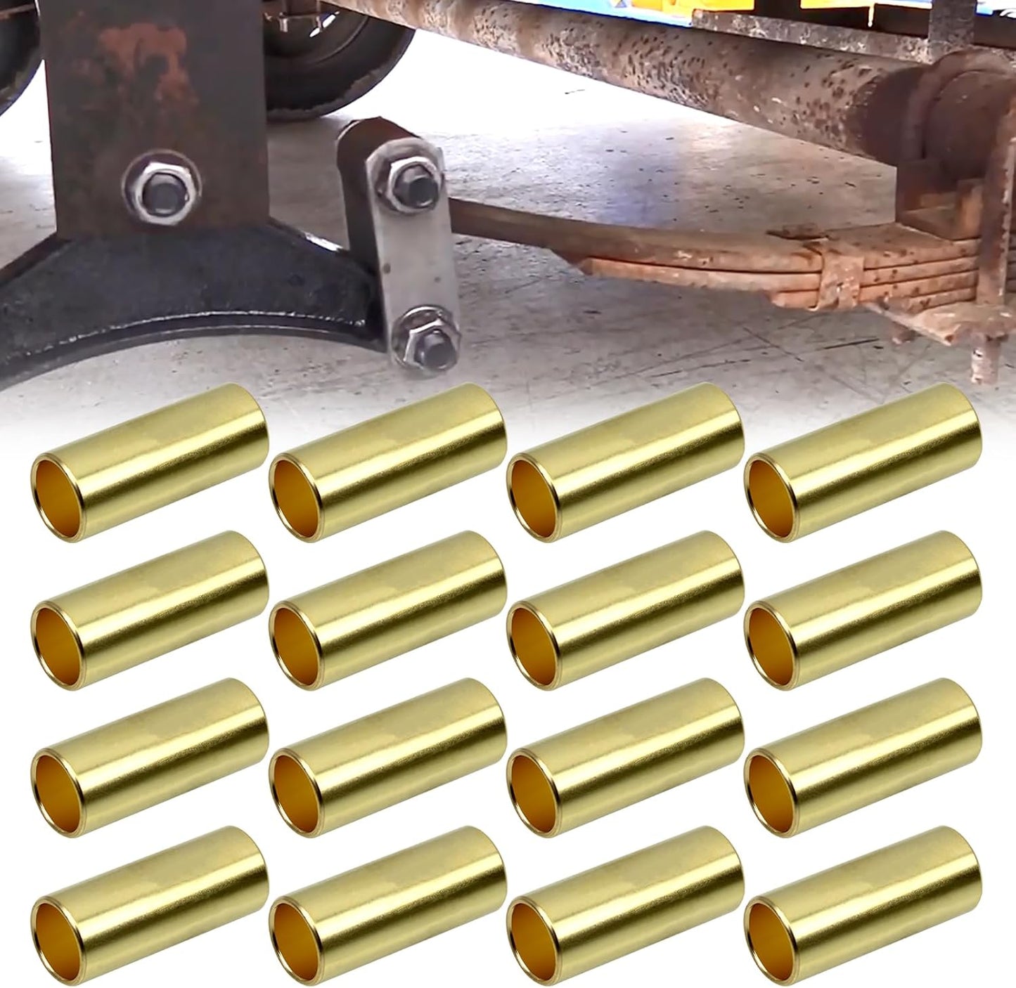 Bujes resorte hoja remolque bronce 8 Pzas