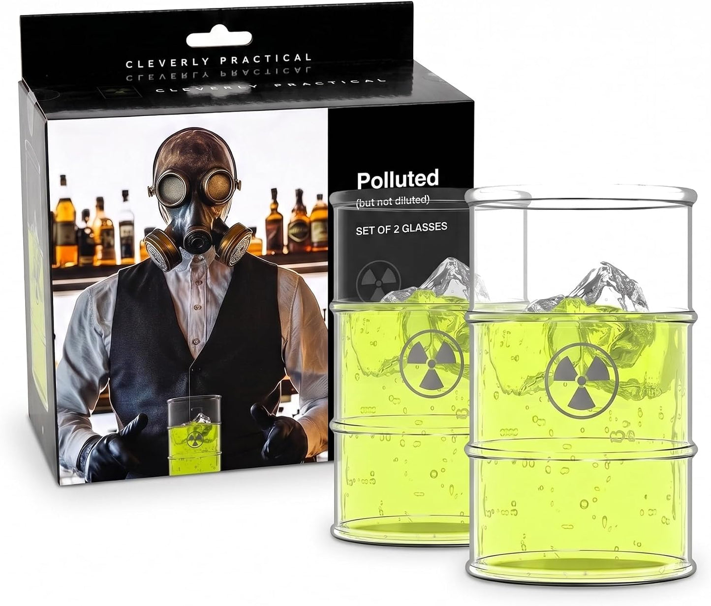 Set 2 Vasos Halloween Resistentes 16oz Temática Barril