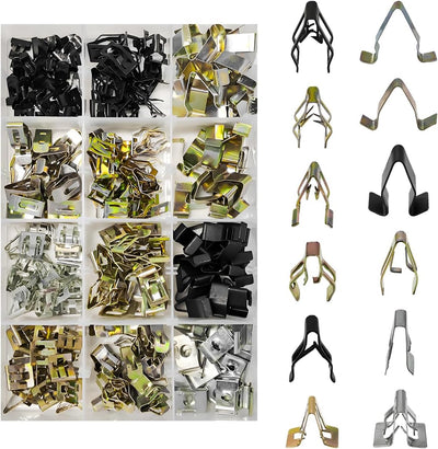 240 Clips Ajuste Tablero Auto 12 Tamaños Universal