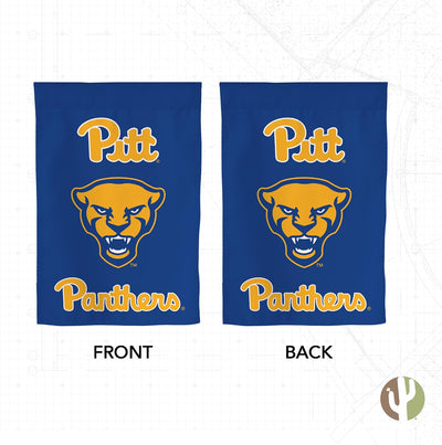 Bandera jardín Pitt Panthers 100% poliéster 12x20"