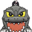 Llavero Godzilla PVC suave multicolor