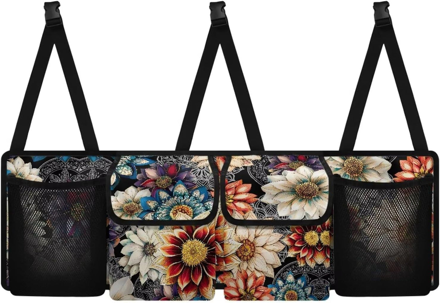 Organiz. maletero coche estilo boho mandala plegable