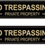 2 Letreros Aluminio 12x3" Resistente Intemperie