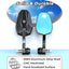 Espejos plegables aluminio motocicleta lentes azules
