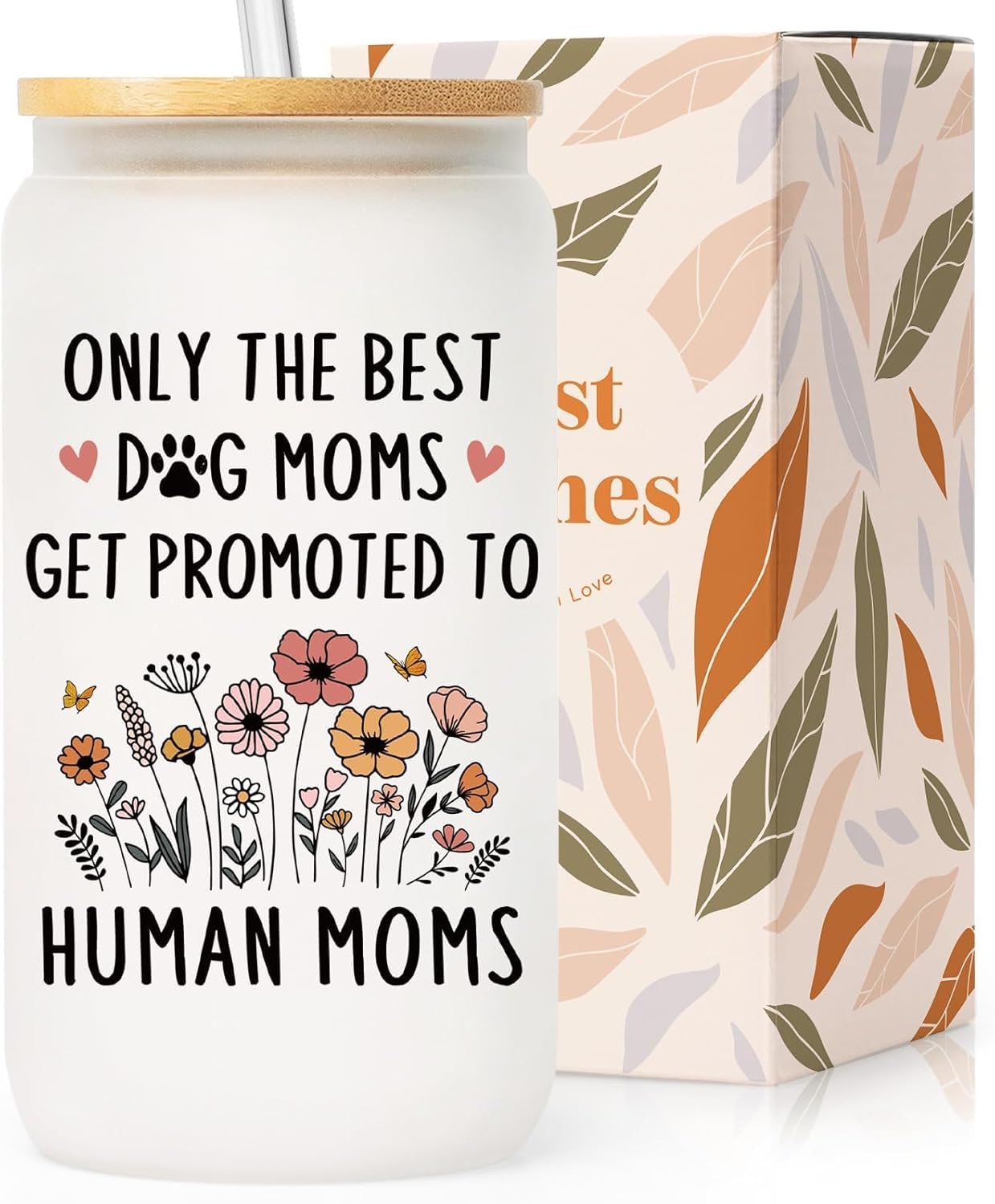 Taza de vidrio regalo para nueva mamá, embarazo, madre, futura mamá