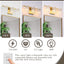 Lámpara baño 3 luces sobre espejo oro cepillado moderna