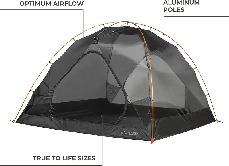 Tienda campaña mochileros 1-4 personas ligera impermeable