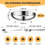 2 Pzas Platos Acero Inox 8.7pulg Doble Capa 18/8 con