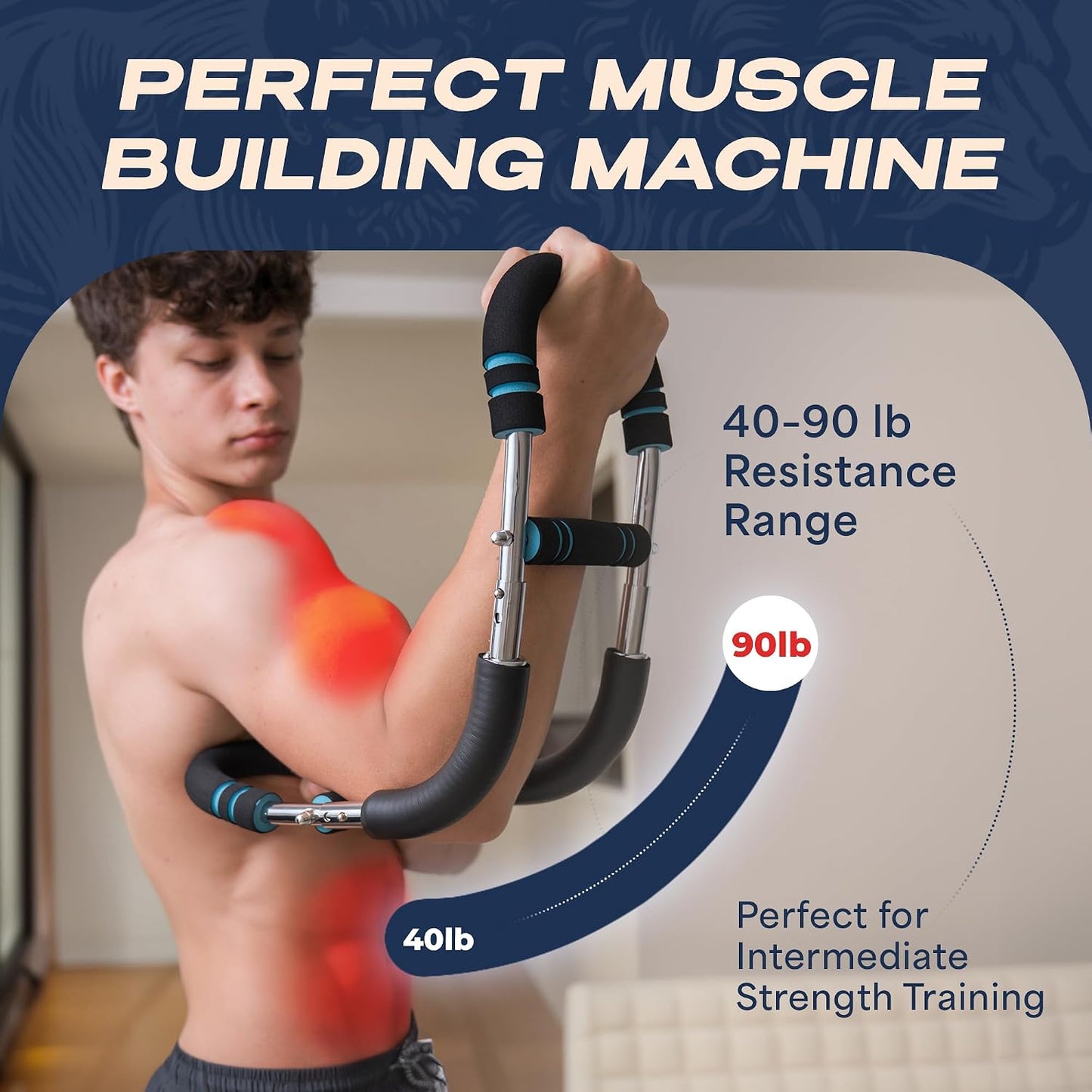 Barra ajustable entrenamiento brazos torso 20-90lb