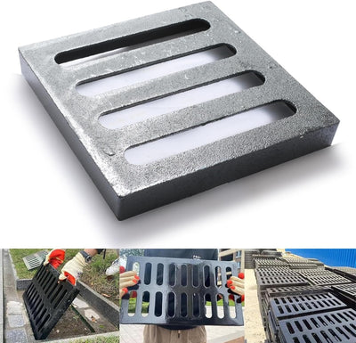 Rejilla drenaje hierro fundido 9x9pulg alta resistencia