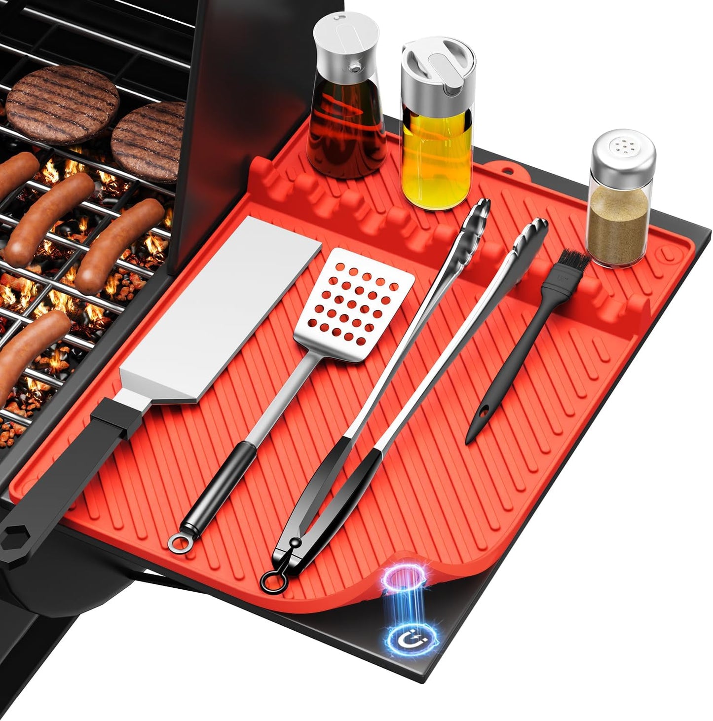 Alfombrilla silicona magnética para parrilla Blackstone