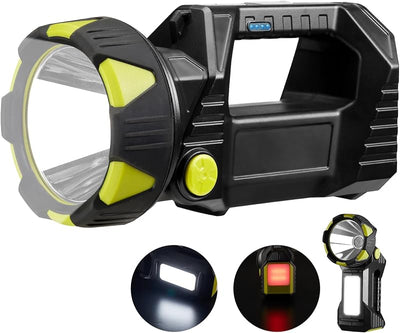 Linterna LED recargable 10000 lúmenes 8 modos IPX5