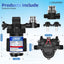 Bomba agua RV 12V 3.3GPM 45PSI autocebante con filtro