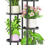 Soporte plantas 6 niveles metal 44pulg para patio
