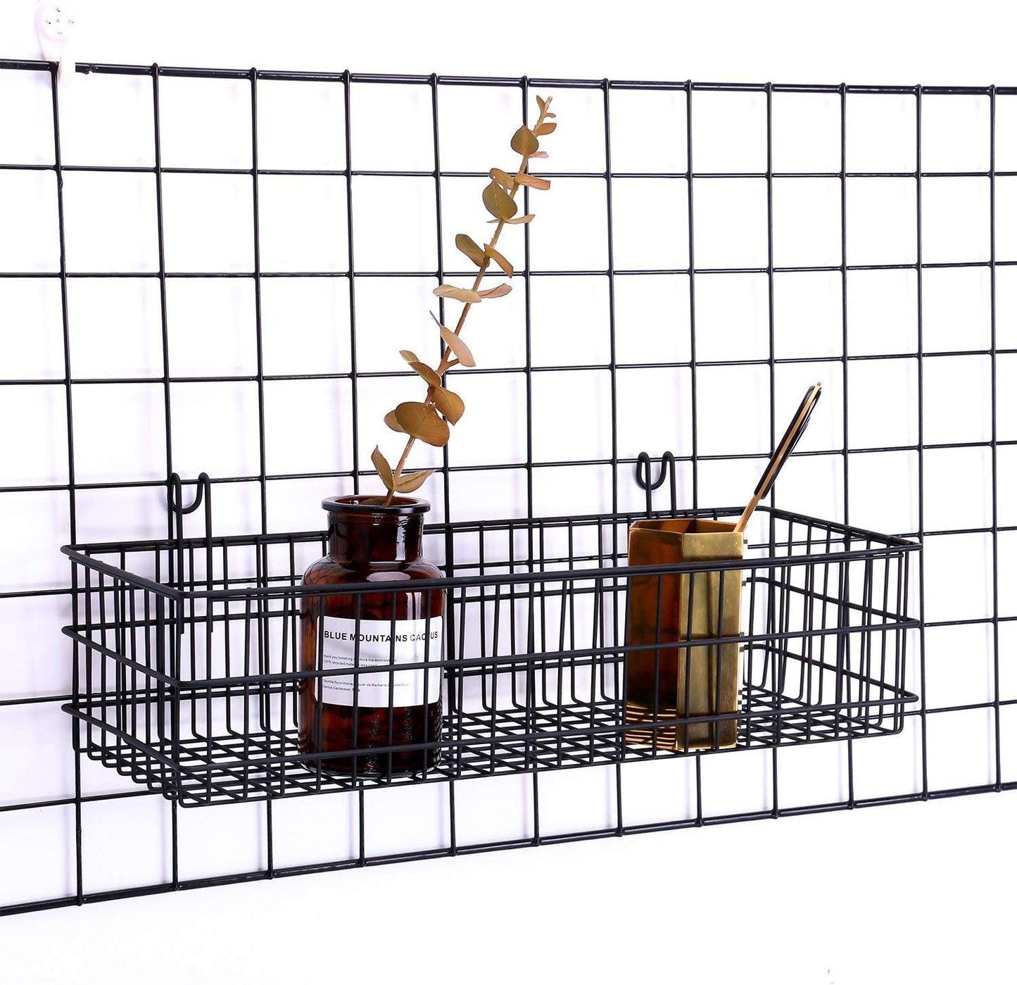Cesta colgante para rejilla pared almacenamiento