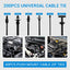 Kit bridas nailon autoblocantes UV 60 clips cables