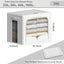 3 Pzas Organiz. Ropa Plegable Marco Metal Caja Apilable