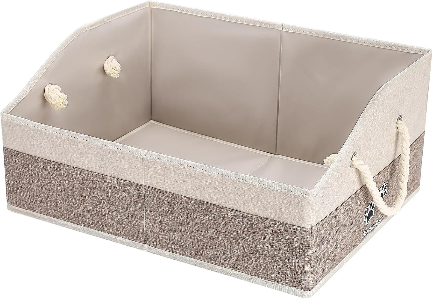 Cesta juguetes perros asa plegable 20" organiz.