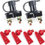 2 Interruptores batería 6-24 V con llave cubierta