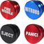 Tapones aluminio anodizado 4uds accesorios 12v vehiculo