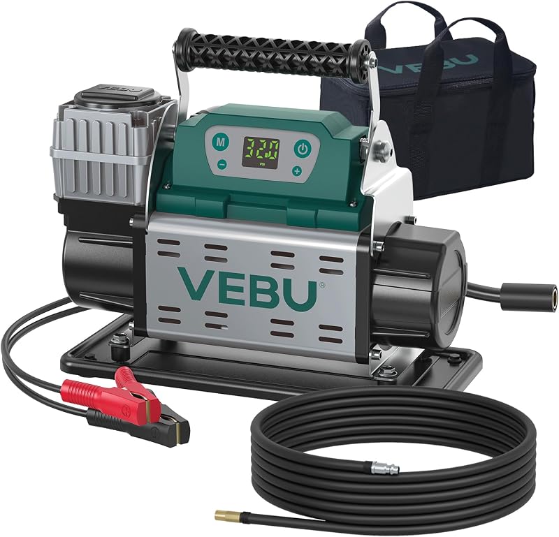 Compresor aire 12V 150PSI inflador neumáticos 5.65CFM