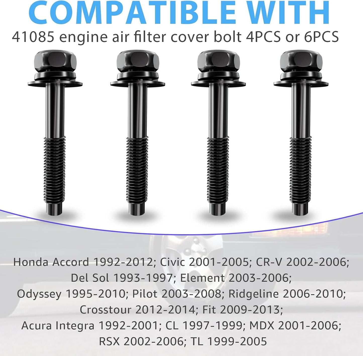 Tornillos cubierta filtro aire comp Honda Civic CR-V