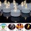 Velas LED sin llama pack 50 luz blanca cálida Halloween
