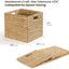 4 Cubos Mimbre Jacinto 13x11" Organiz. Plegable