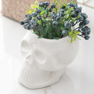 Maceta calavera jarrón esqueleto decoración gótica punk