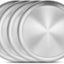 Set 4 Pzas Platos Acero Inox 10.2pulg para Niños y Adultos