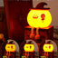 Luz nocturna calabaza para niños con LED recargable táctil