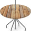 Mantel redondo ajustable con cremallera para mesa exterior