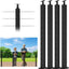 4 Postes Barandilla Cable 42pulg Perforados Ojales