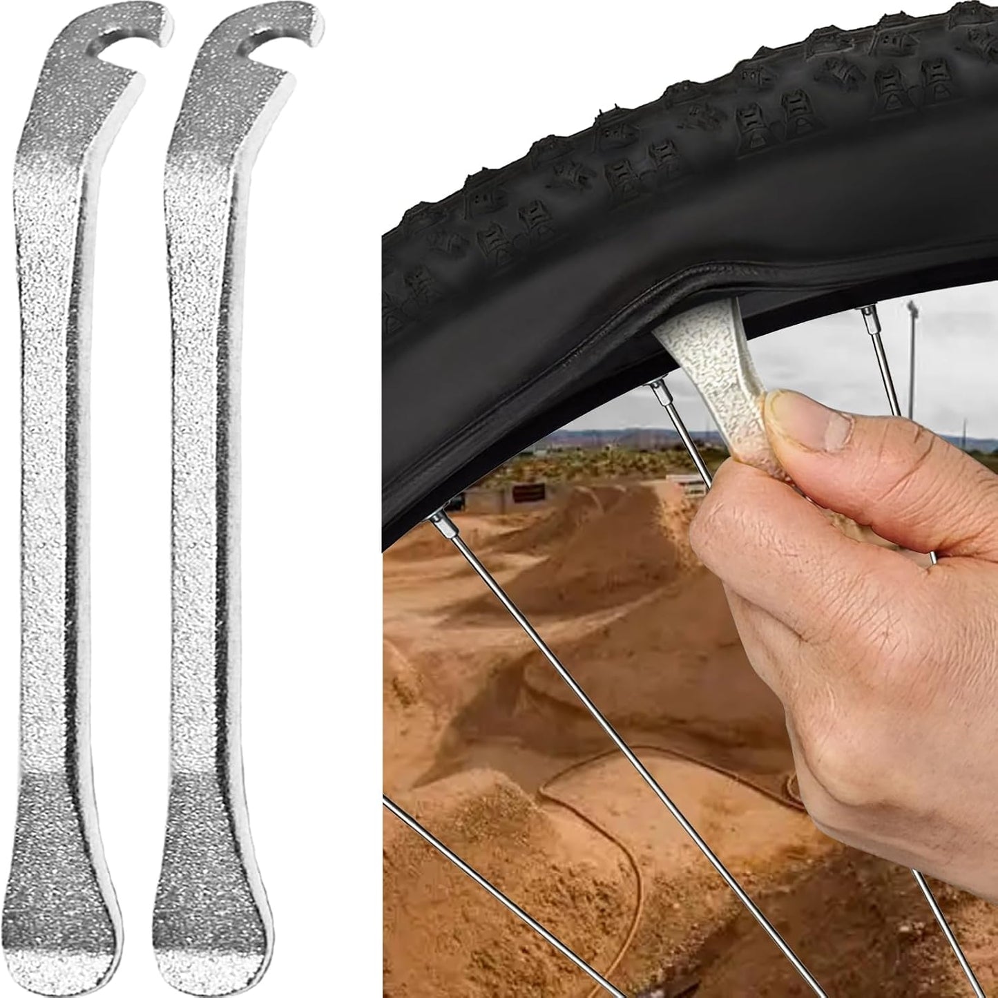 Palancas neumáticos bicicleta acero inox herramienta cambio
