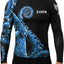 Protector erupción Kraken Octopus IBJJF para hombre blanco