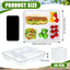 20 Pzas Cajas Bento Almuerzo Tapas Divididas Apilables