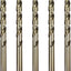 Set 5 Brocas Cobalto M35 5/16pulg Acero Alta Velocidad