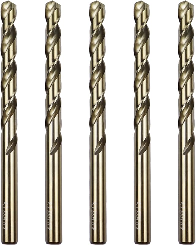 Set 5 Brocas Cobalto M35 5/16pulg Acero Alta Velocidad