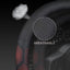 Funda cuero volante Chevy 14.5-15" antiderrap rojo