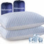 2 Almohadas viaje espuma viscoelástica comp 2 bolsas