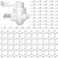 80 Luces Nocturnas Base Blanca Giratoria con Clip Plástico