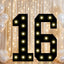 Números iluminados 2.4pulg decoración fiesta cumpleaños