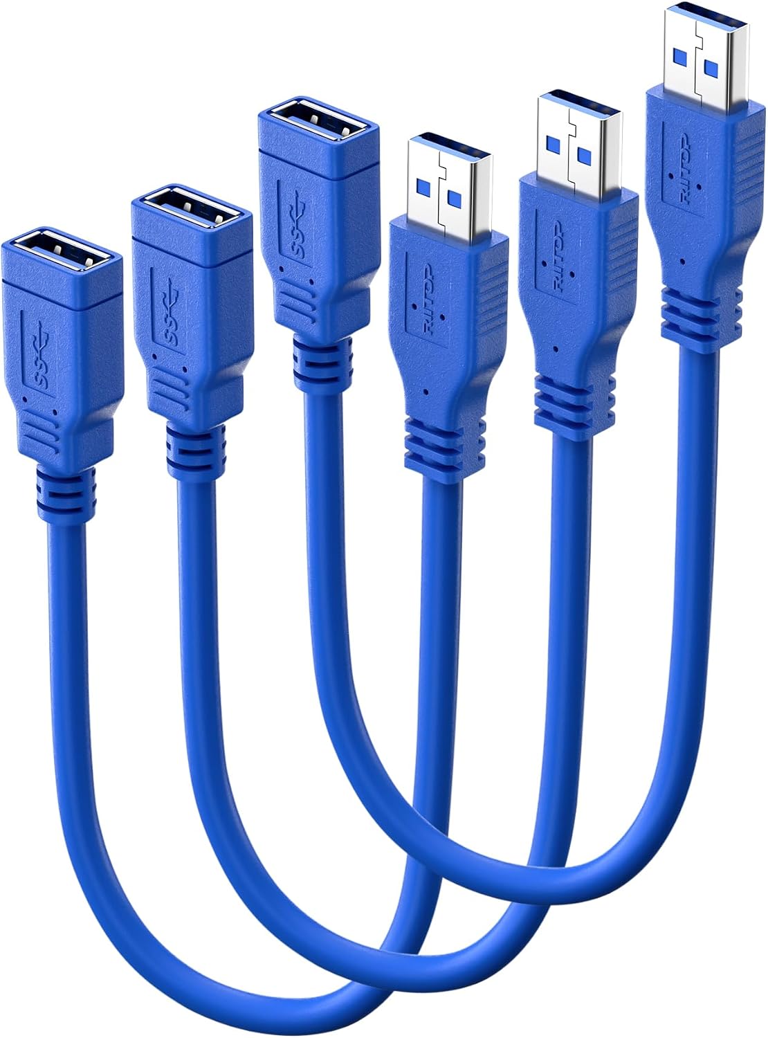 Extensión USB 3.0 1 pie set 3 transferencia 5 Gbps